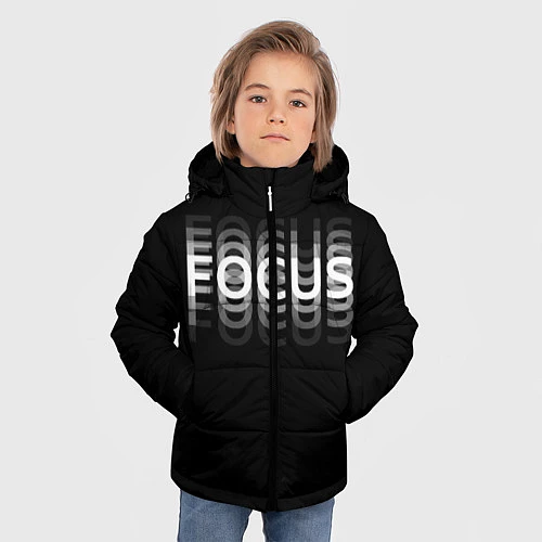 Зимняя куртка для мальчика FOCUS: WHITE / 3D-Черный – фото 3