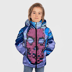 Куртка зимняя для мальчика Watch dogs череп, цвет: 3D-черный — фото 2