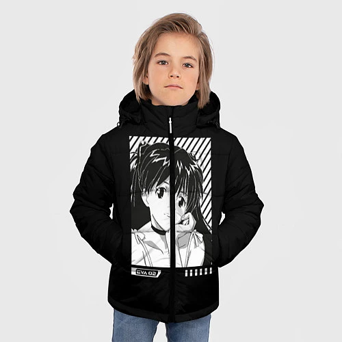Зимняя куртка для мальчика Аска ева 02 / 3D-Черный – фото 3