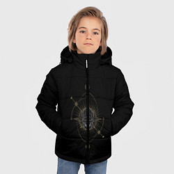 Куртка зимняя для мальчика Череп, цвет: 3D-красный — фото 2