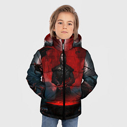 Куртка зимняя для мальчика Детлафф, цвет: 3D-черный — фото 2