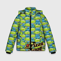 Куртка зимняя для мальчика Pizza Planet, цвет: 3D-черный