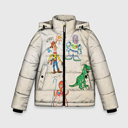 Куртка зимняя для мальчика История Игрушек, цвет: 3D-черный