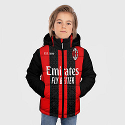 Куртка зимняя для мальчика AC MILAN 2021 - ДОМАШНЯЯ, цвет: 3D-черный — фото 2