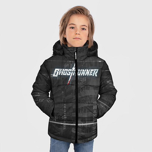 Зимняя куртка для мальчика Ghostrunner / 3D-Черный – фото 3