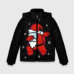Куртка зимняя для мальчика Santa Claus Among Us, цвет: 3D-черный