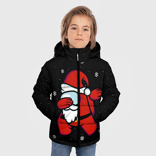 Зимняя куртка для мальчика Santa Claus Among Us / 3D-Черный – фото 3