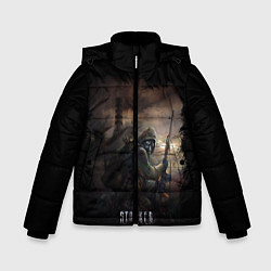 Куртка зимняя для мальчика S T A L K E R, цвет: 3D-черный