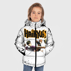 Куртка зимняя для мальчика Haikyu Z, цвет: 3D-черный — фото 2