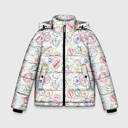 Зимняя куртка для мальчика Штампы мира
