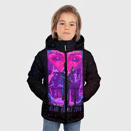 Зимняя куртка для мальчика Бегущий по лезвию / 3D-Черный – фото 3