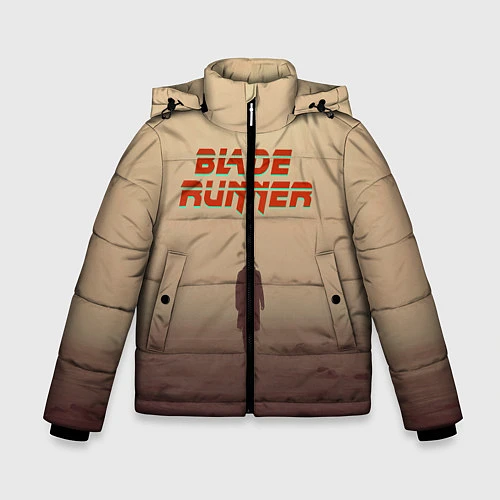 Зимняя куртка для мальчика Бегущий по лезвию / 3D-Светло-серый – фото 1