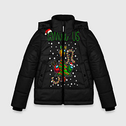 Куртка зимняя для мальчика Among Us Happy New Year, цвет: 3D-черный
