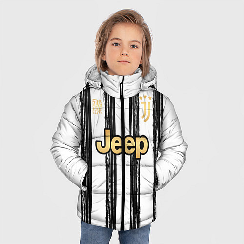 Зимняя куртка для мальчика JUVENTUS домашняя сезон 2021 / 3D-Черный – фото 3