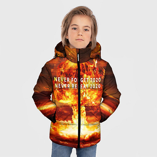 Зимняя куртка для мальчика Never forget 2020 / 3D-Черный – фото 3