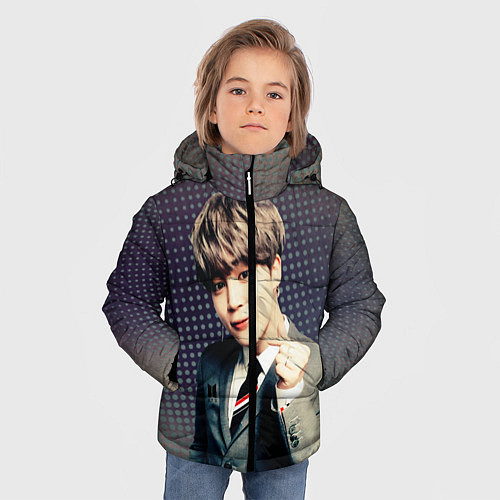 Зимняя куртка для мальчика BTS Jimin / 3D-Черный – фото 3