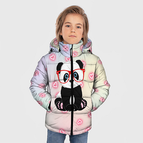 Зимняя куртка для мальчика Милая пандочка / 3D-Черный – фото 3