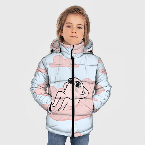 Зимняя куртка для мальчика Мем / 3D-Черный – фото 3