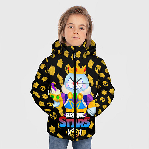 Зимняя куртка для мальчика BRAWL STARS LOU KING / 3D-Черный – фото 3