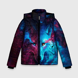Куртка зимняя для мальчика ЗВЕЗДНЫЙ ВОЛК, цвет: 3D-черный