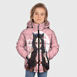 Куртка зимняя для мальчика Nezuko, цвет: 3D-черный — фото 2
