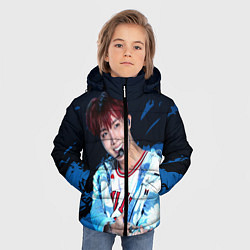 Куртка зимняя для мальчика BTS, цвет: 3D-черный — фото 2