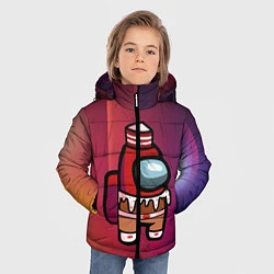 Куртка зимняя для мальчика Among Us Сладкий Z, цвет: 3D-черный — фото 2