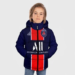 Куртка зимняя для мальчика PSG домашняя сезон 2021, цвет: 3D-черный — фото 2