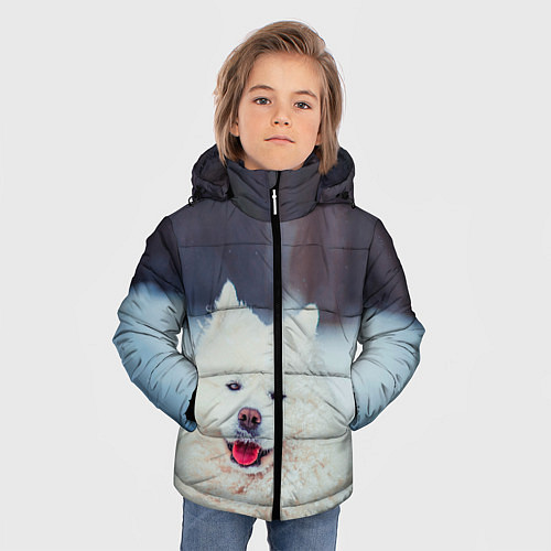 Зимняя куртка для мальчика САМОЕД / 3D-Черный – фото 3