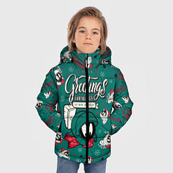 Куртка зимняя для мальчика Марсианин Марвин, цвет: 3D-черный — фото 2