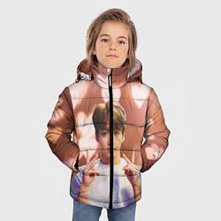 Куртка зимняя для мальчика JUNGKOOK BTS, цвет: 3D-светло-серый — фото 2