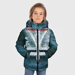 Куртка зимняя для мальчика Экраноплан Лунь №1, цвет: 3D-красный — фото 2