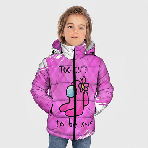 Зимняя куртка для мальчика Among Us Z / 3D-Черный – фото 3