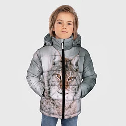 Куртка зимняя для мальчика Рысь, цвет: 3D-черный — фото 2