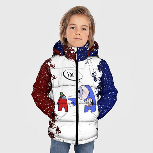 Зимняя куртка для мальчика Among Us - YOU! Z / 3D-Черный – фото 3