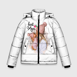 Куртка зимняя для мальчика Best Mom, цвет: 3D-черный