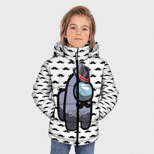 Зимняя куртка для мальчика Among Us / 3D-Черный – фото 3