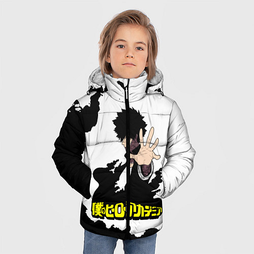Зимняя куртка для мальчика Моя геройская академия / 3D-Черный – фото 3