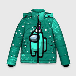 Куртка зимняя для мальчика AMONG US - СНЕЖНЫЙ, цвет: 3D-черный