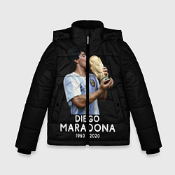 Куртка зимняя для мальчика Diego Maradona, цвет: 3D-черный