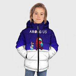 Куртка зимняя для мальчика Among us наша версия, цвет: 3D-красный — фото 2