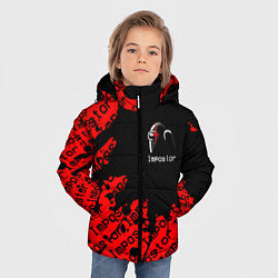 Куртка зимняя для мальчика AMONG US - Impostor, цвет: 3D-светло-серый — фото 2