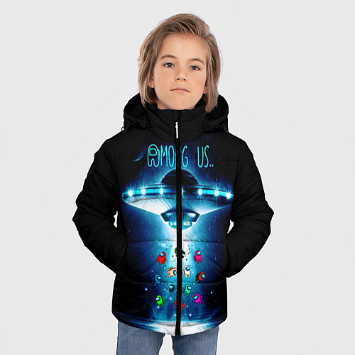 Зимняя куртка для мальчика Среди Нас / 3D-Черный – фото 3