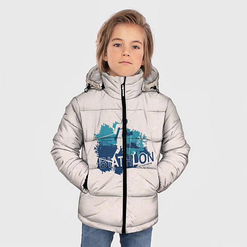 Зимняя куртка для мальчика Биатлон / 3D-Черный – фото 3