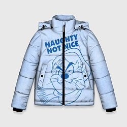 Куртка зимняя для мальчика Naughty not nice, цвет: 3D-красный