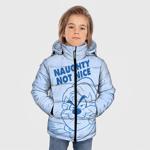 Зимняя куртка для мальчика Naughty not nice / 3D-Красный – фото 3
