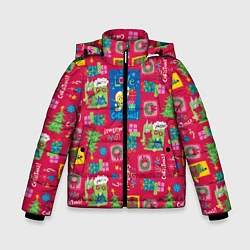 Куртка зимняя для мальчика I love Christmas!, цвет: 3D-светло-серый
