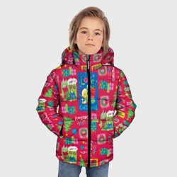 Куртка зимняя для мальчика I love Christmas!, цвет: 3D-светло-серый — фото 2