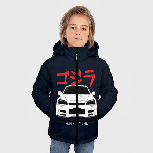 Зимняя куртка для мальчика Skyline R34 Z-Tune / 3D-Черный – фото 3