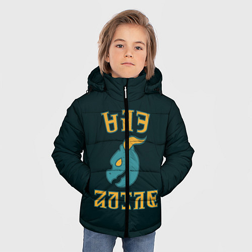 Зимняя куртка для мальчика Университет Бритчестера / 3D-Черный – фото 3